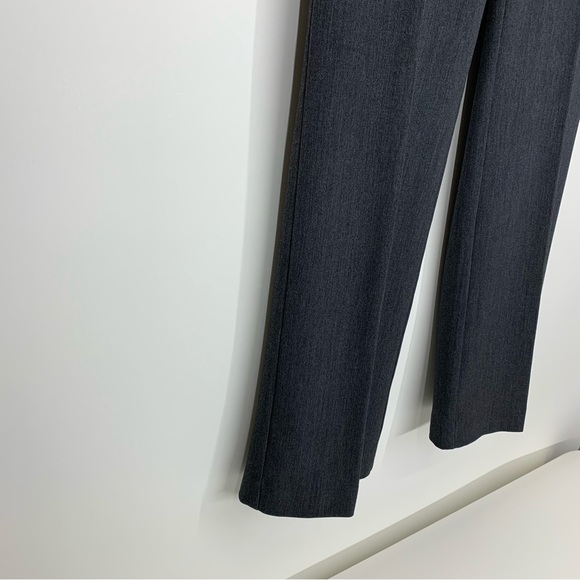 LOFT Outlet Solid Gray Original Dress Trouser Pants Crease Detail Size 6 - Picture 3 of 16